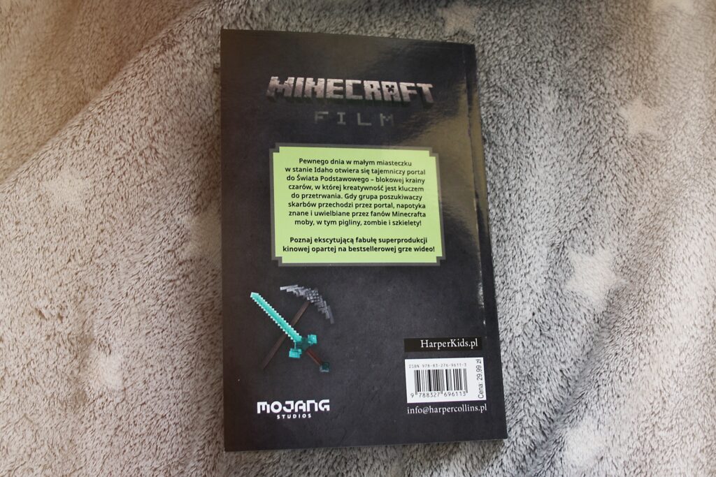 #Minecraft, #Minecraft_film #oficjalna_powieść #ksiażki_dla_dzieci #Powieść #czytamy